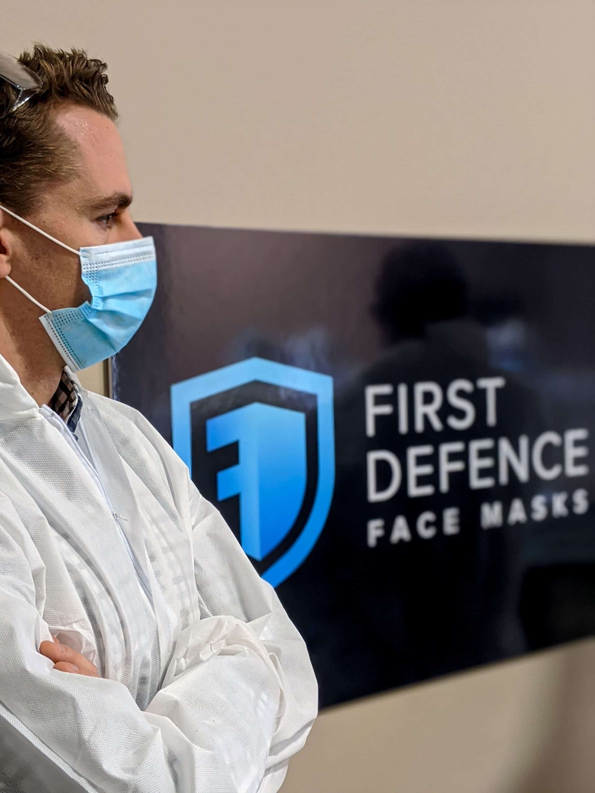 First Defence Face Masks | Calgary Manufacturing Facility |  Medical Masks | Medical Masks made in Calgary Alberta